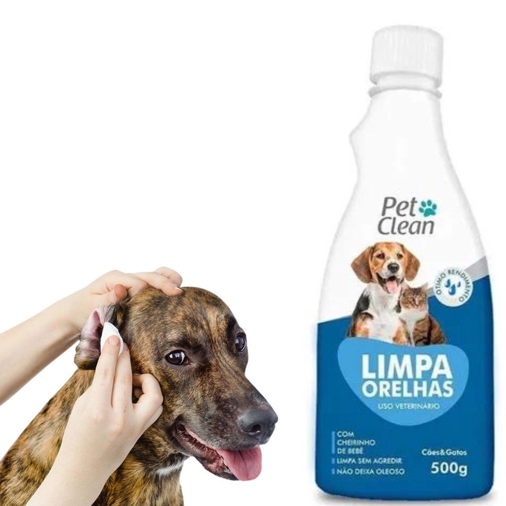 Limpa Ouvido Limpador D Orelha Cachorro Gato Pet Clean 500g - Imagem 4